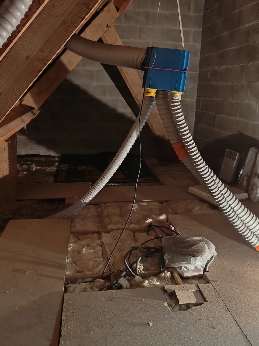 La charpente avant travaux, combles non aménagés